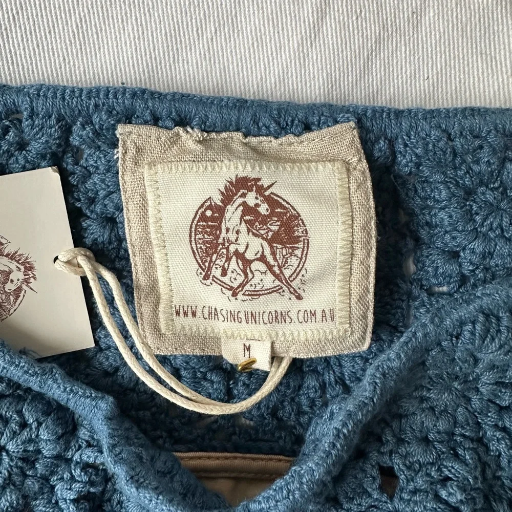 Chasing Unicorns Blue Crochet Swimwear - Picture 5 of 5